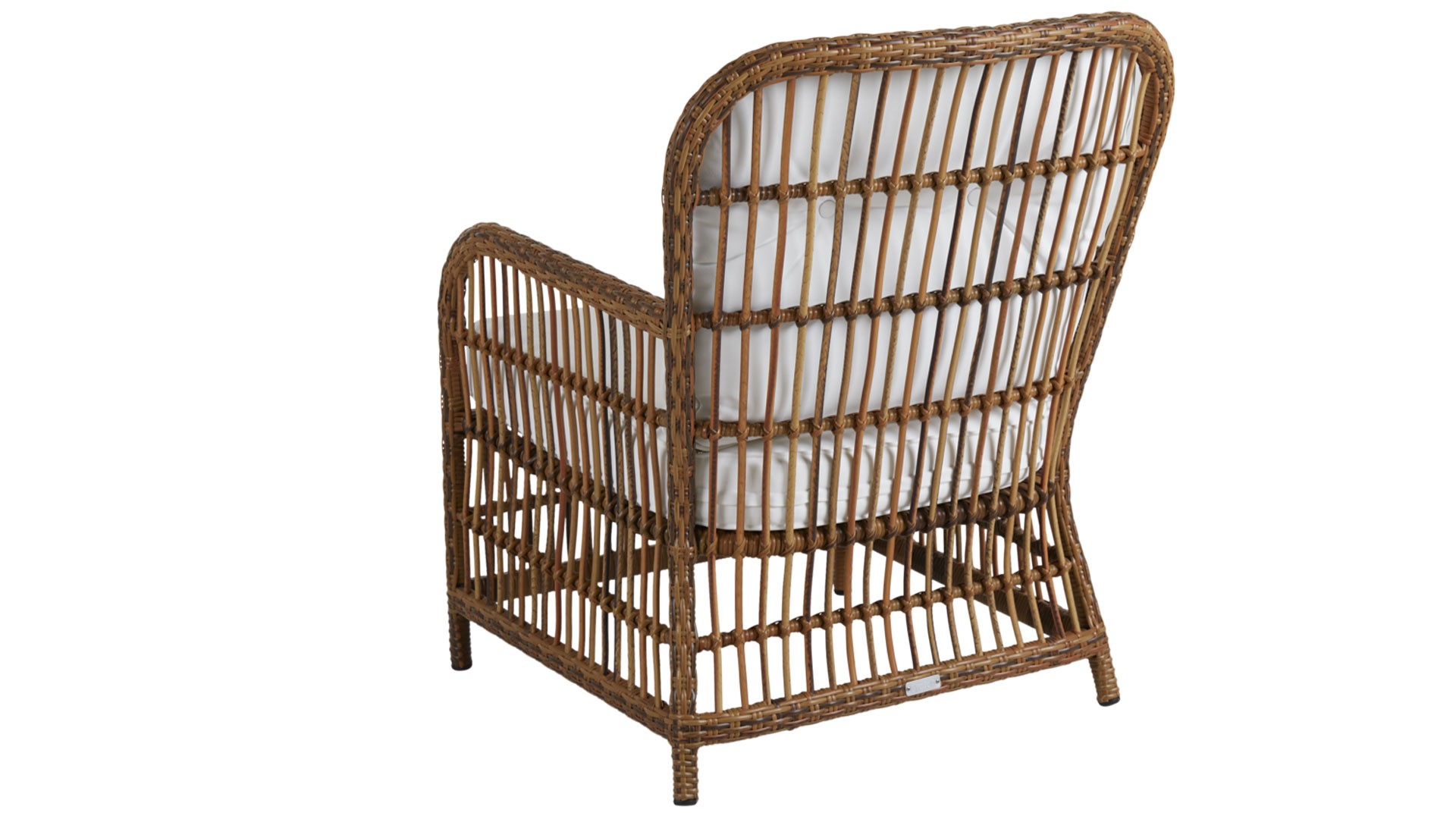 Anemon loungefåtölj brun/vit