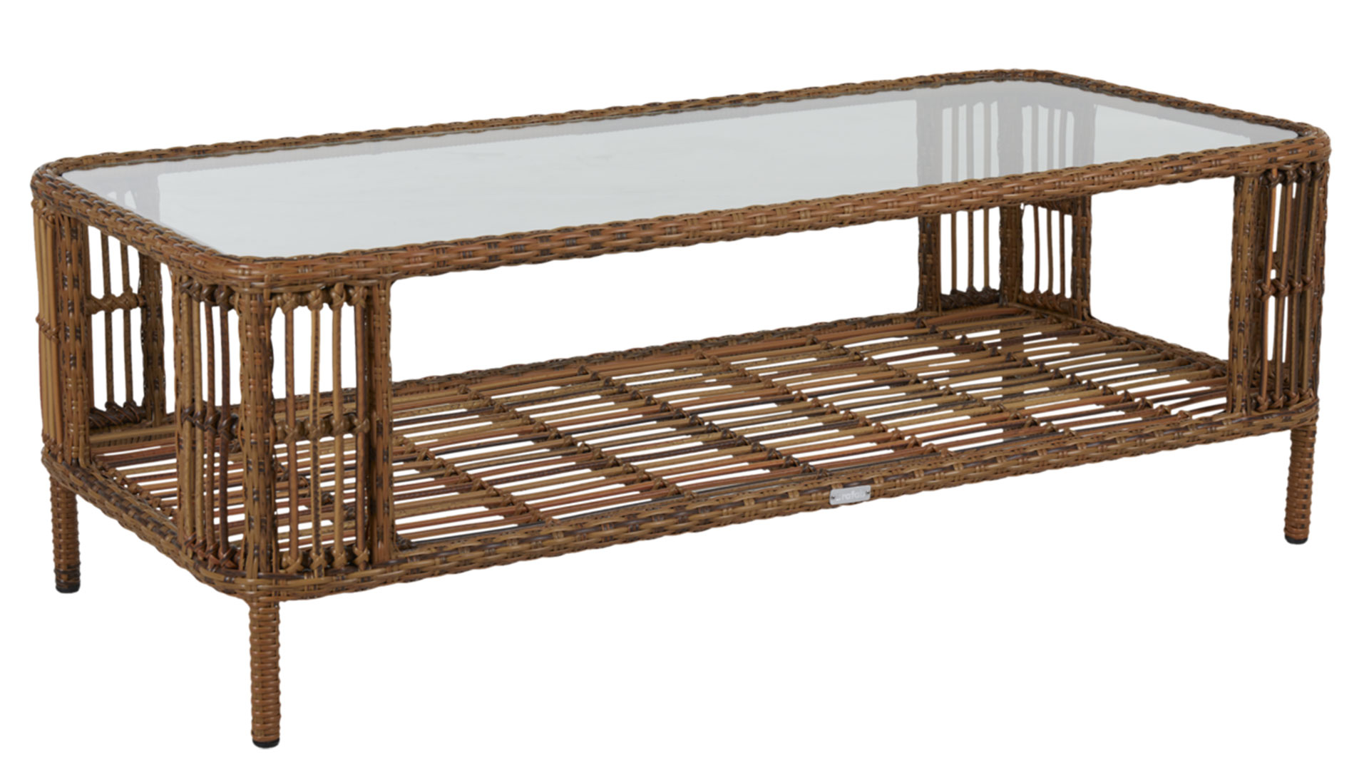 BR-5387-65_1 Anemon soffbord brun/glas 140cm