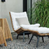 Covelo fotpall natur/svart/vit