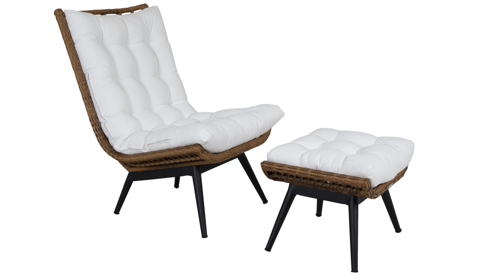 Covelo fotpall natur/svart/vit