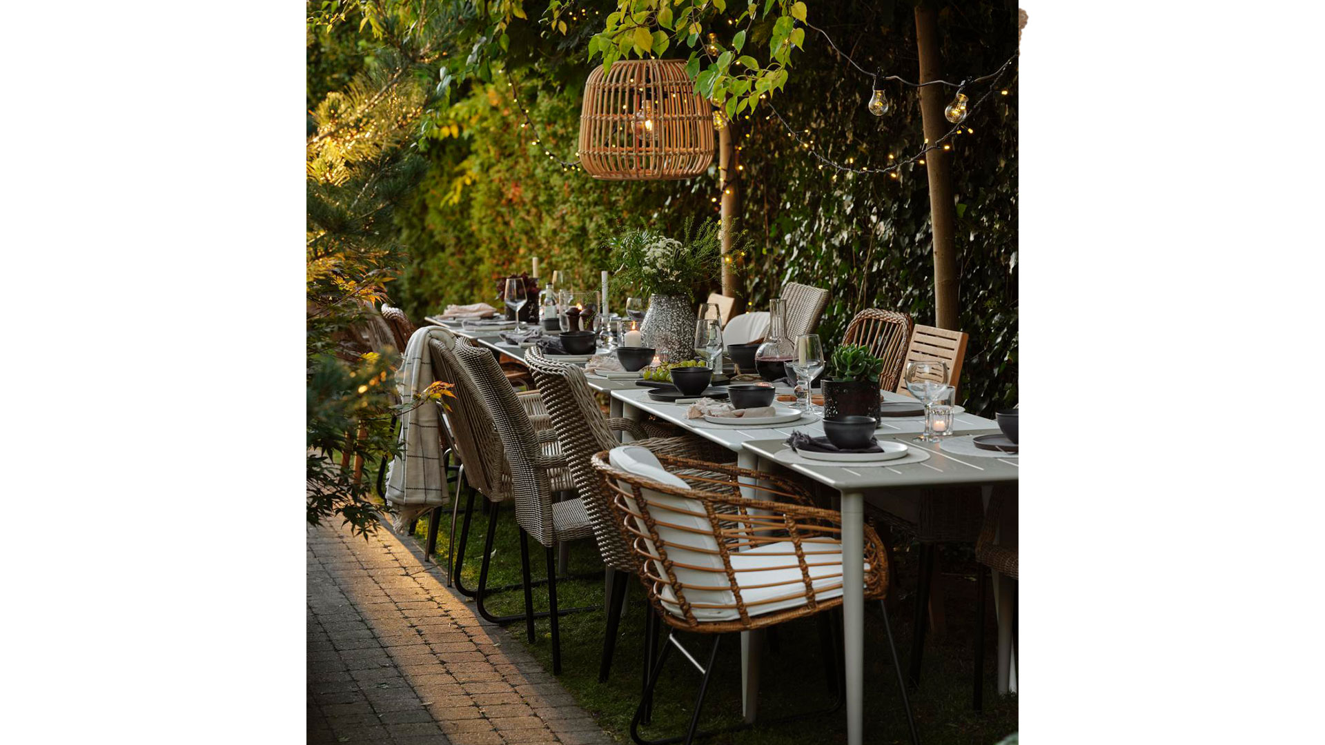 Covelo matstol natur/svart/vit