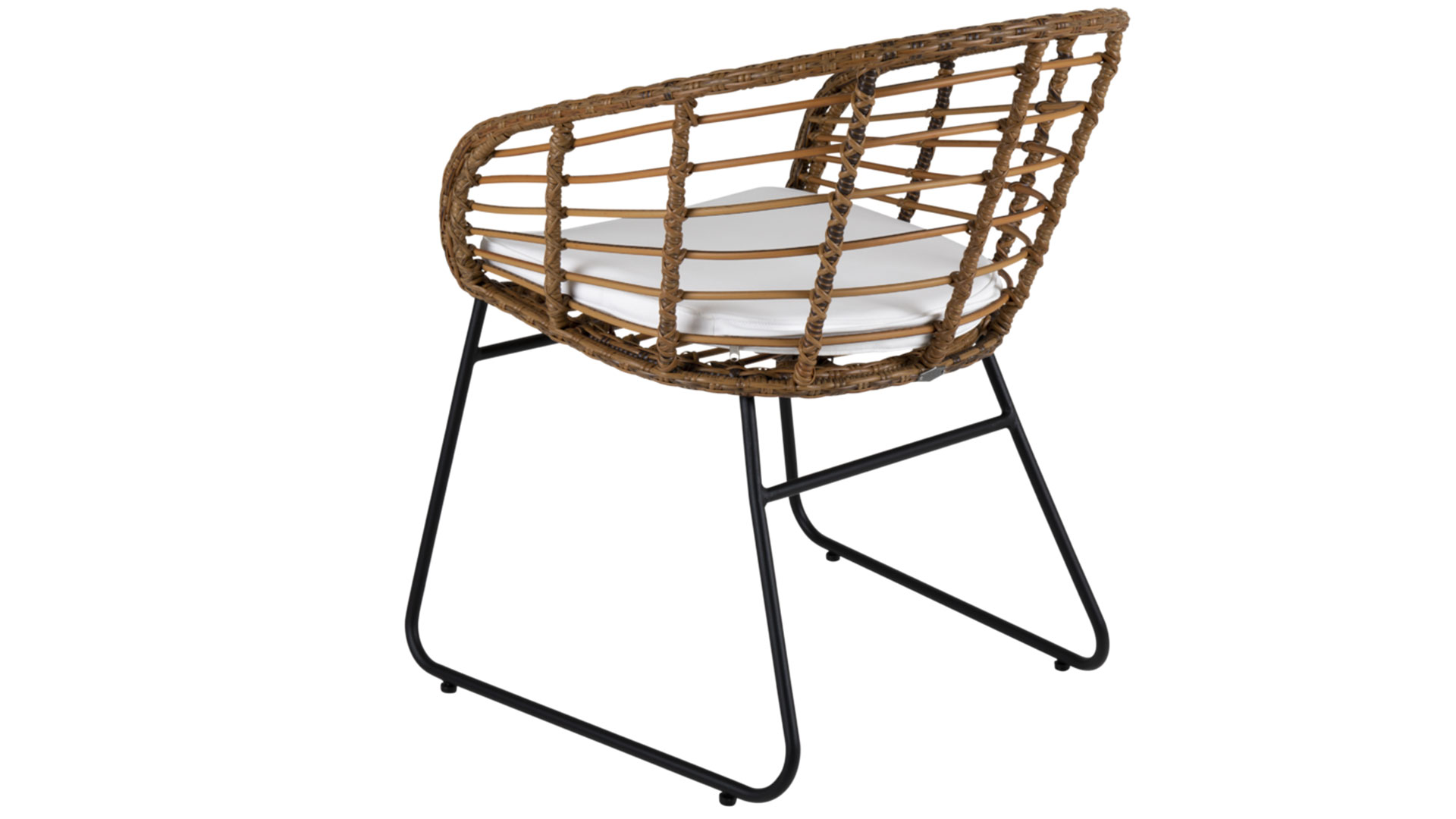 Covelo matstol natur/svart/vit