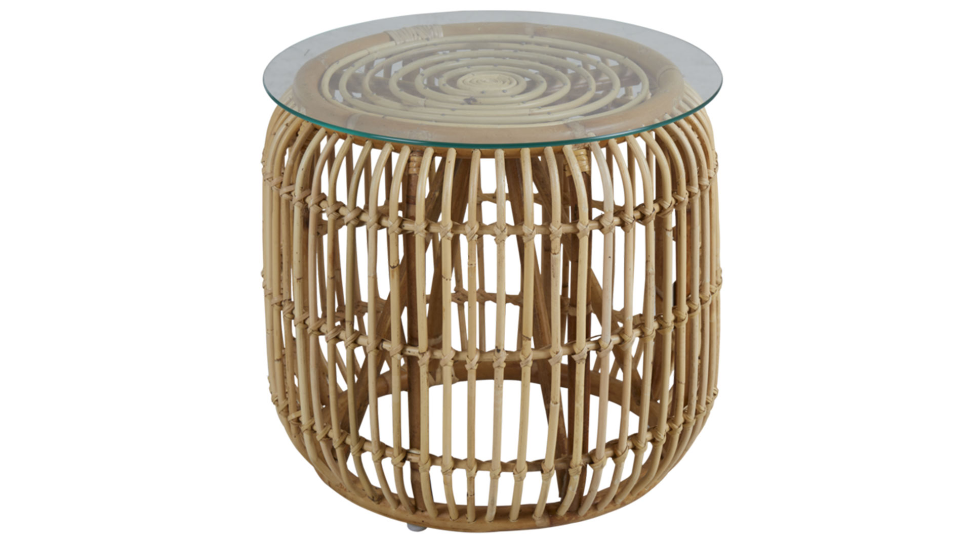 Vallda sidobord rotting/glas 49cm