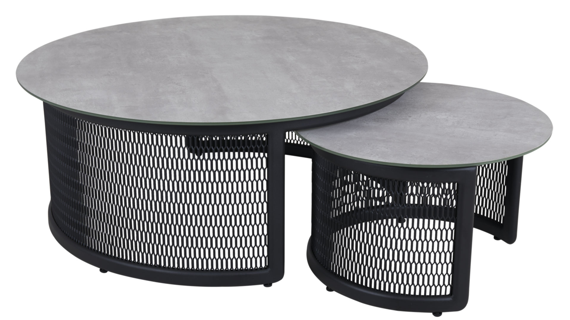 Virgo soffbord svart/grå 105cm