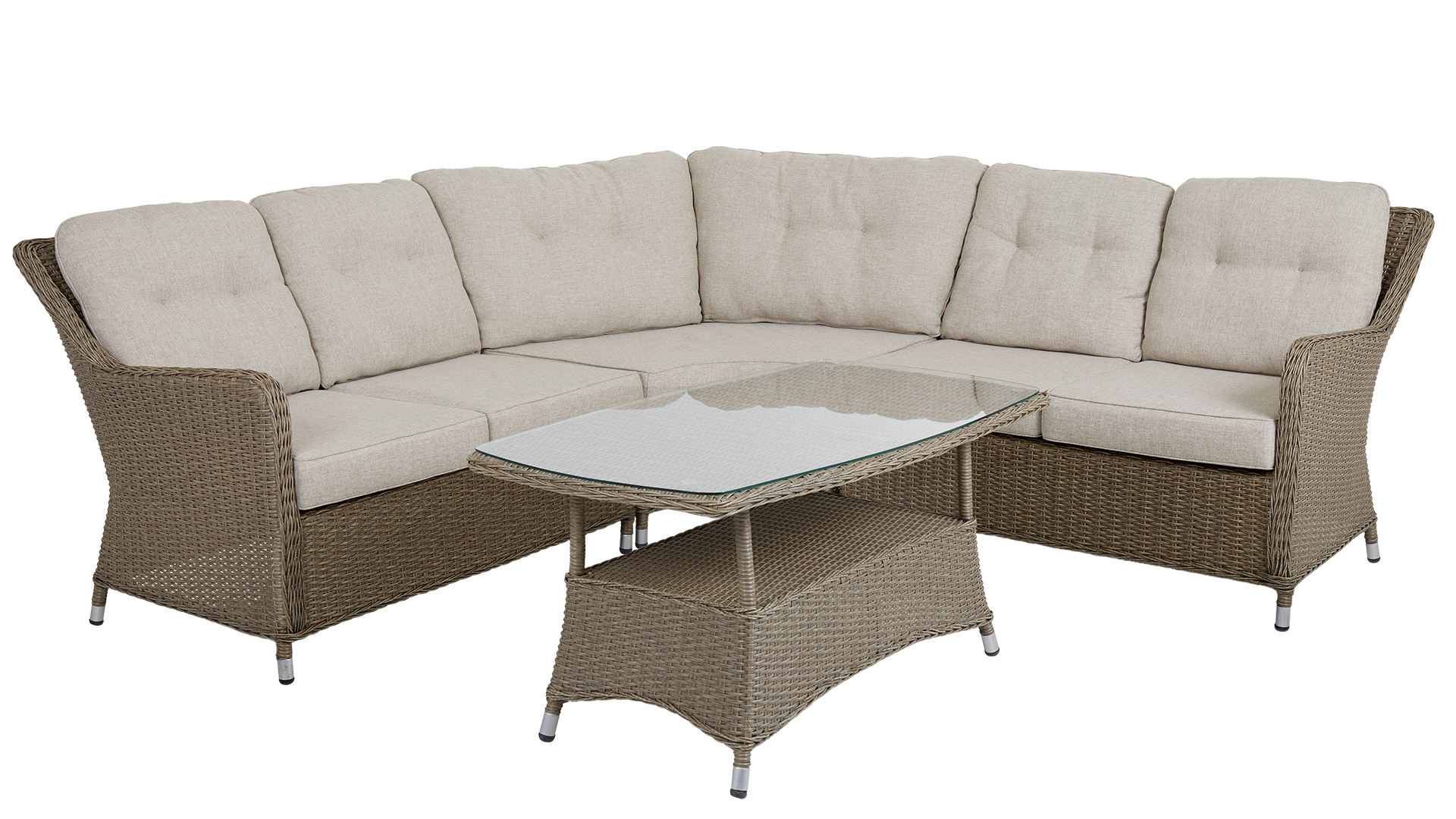 Hornbrook hörnsoffa beige