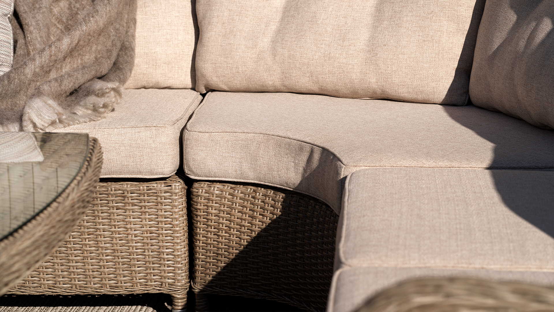 Hornbrook loungesoffa beige