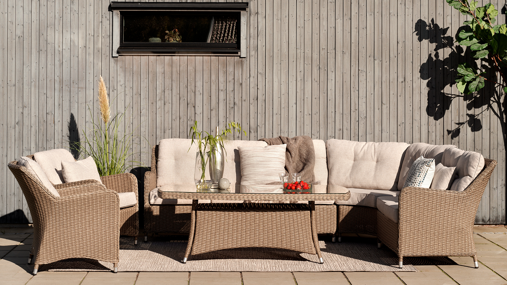Hornbrook loungesoffa beige