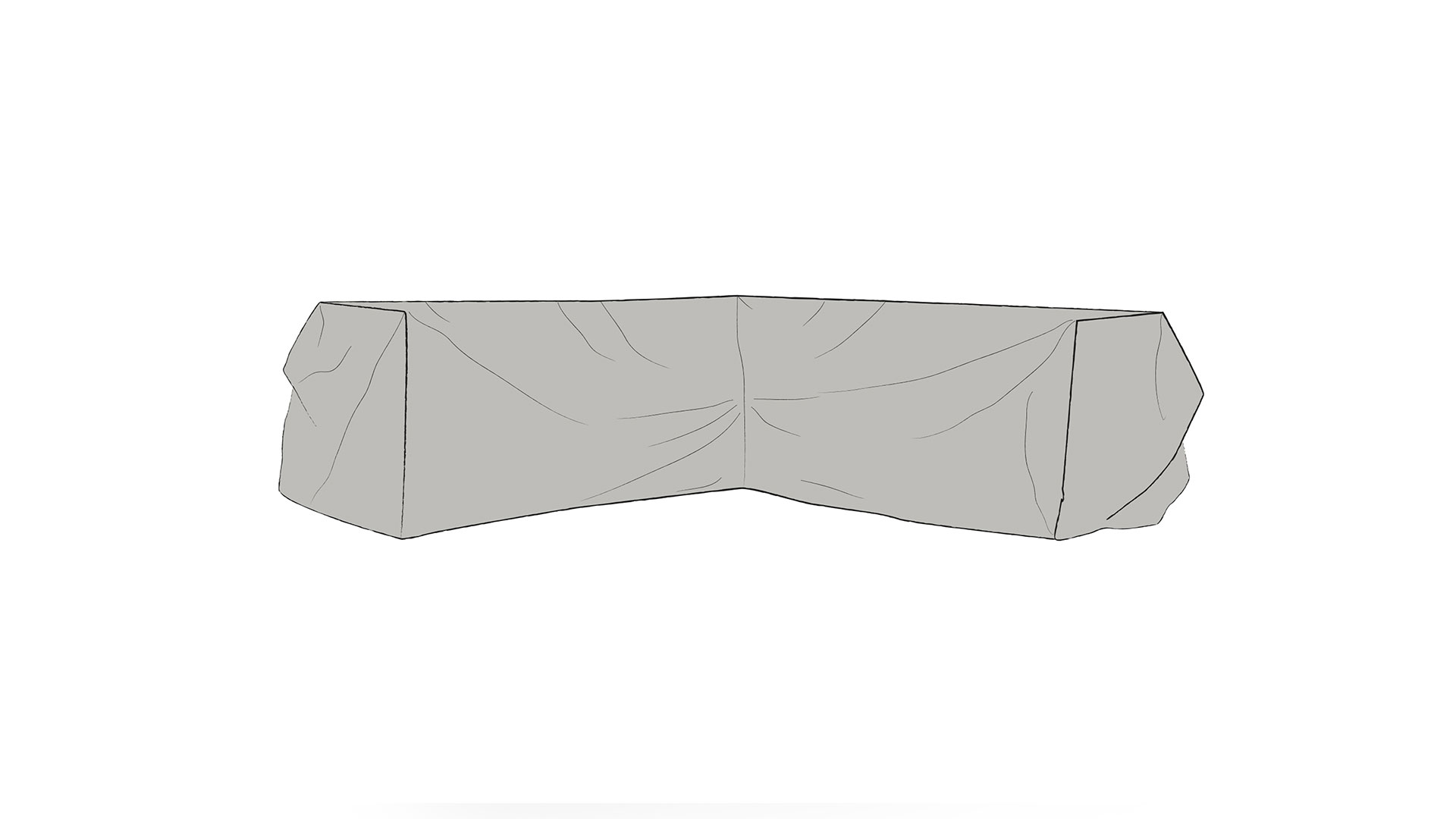 Möbelskydd hörnsoffa 255x255 cm