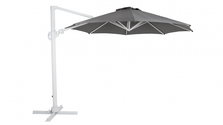 Varallo parasoll vit/grå 300cm