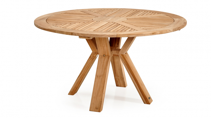 Circus runt matbord teak natur 130cm
