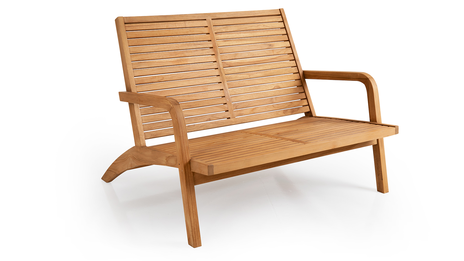 Volos träsoffa 2-sits teak