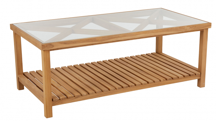 Varm soffbord teak 135cm