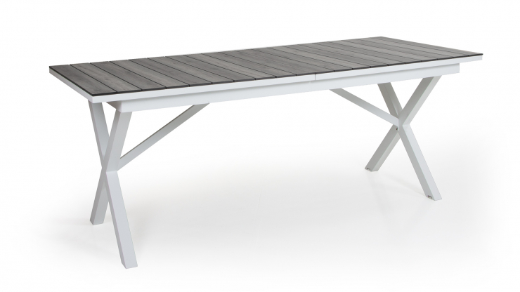 Hillmond matbord vit/grå 240cm