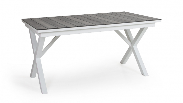 Hillmond matbord vit/grå 160cm