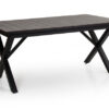 Hillmond matbord svart/grå 160cm
