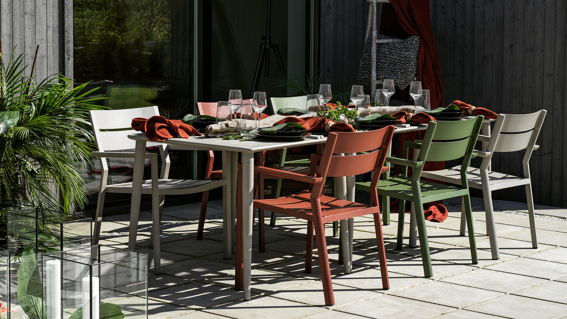 Nimes matbord khaki 78cm