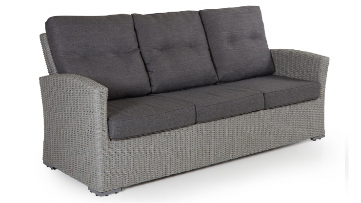 Ashfield soffa 3-sits grå