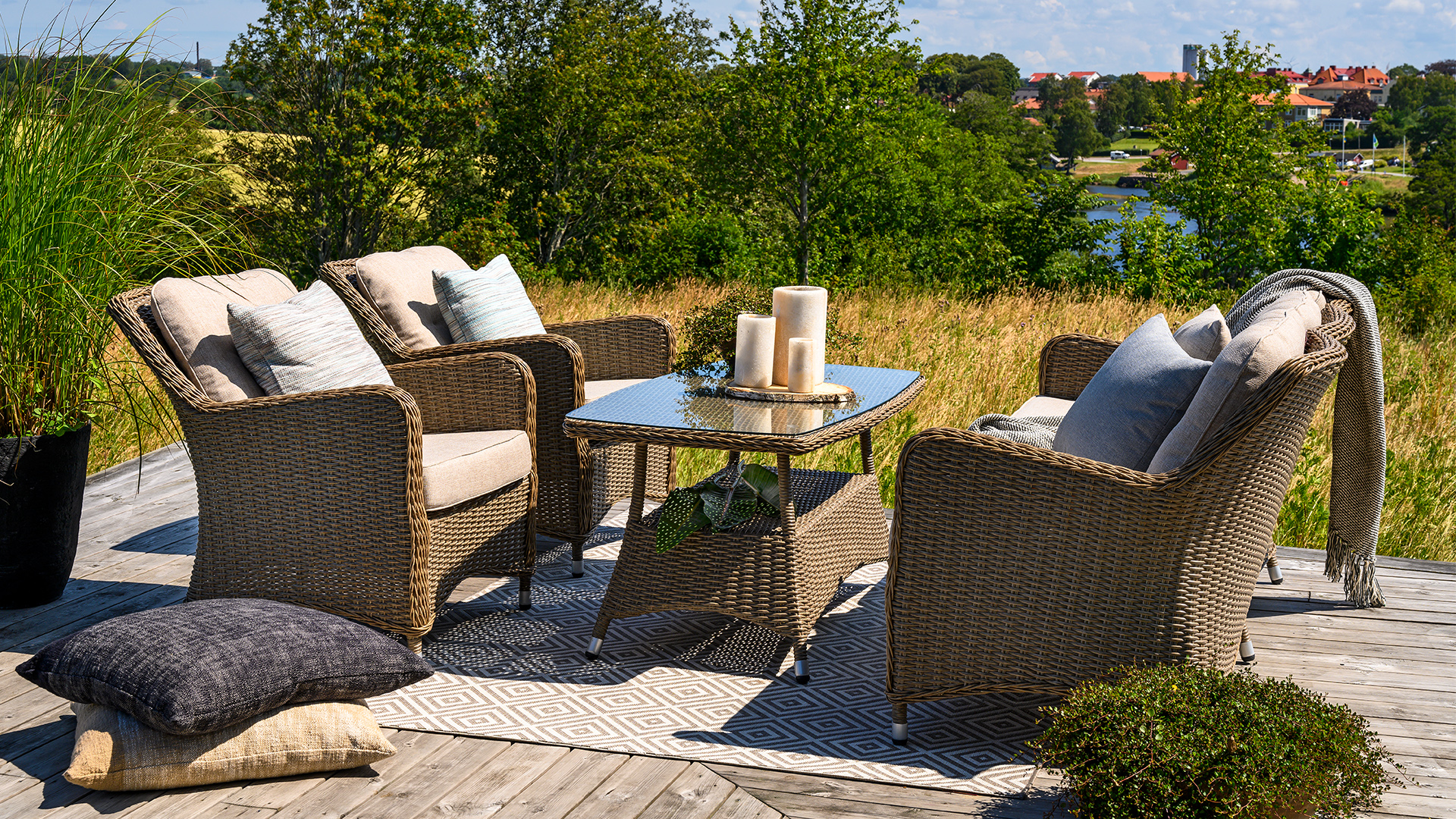 Hornbrook fåtölj beige