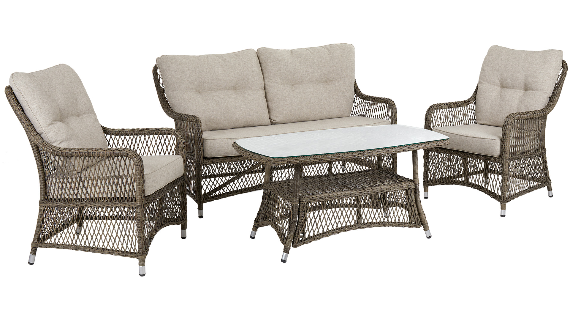 Fläder soffgrupp natur