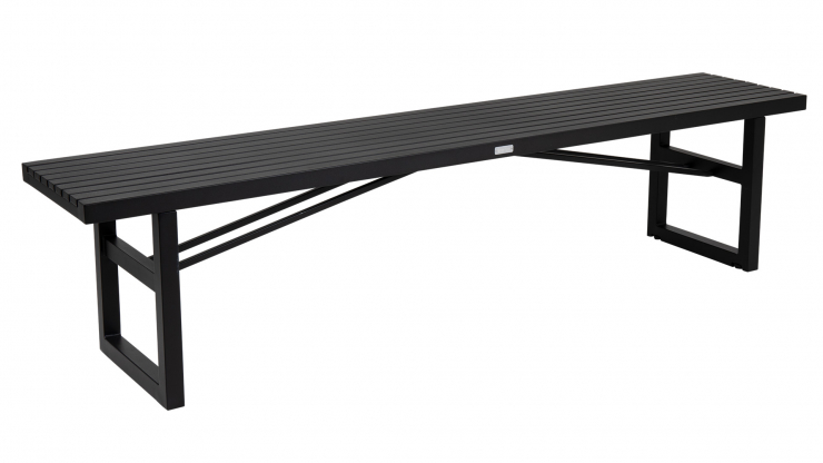 Vevi bänk svart 200cm