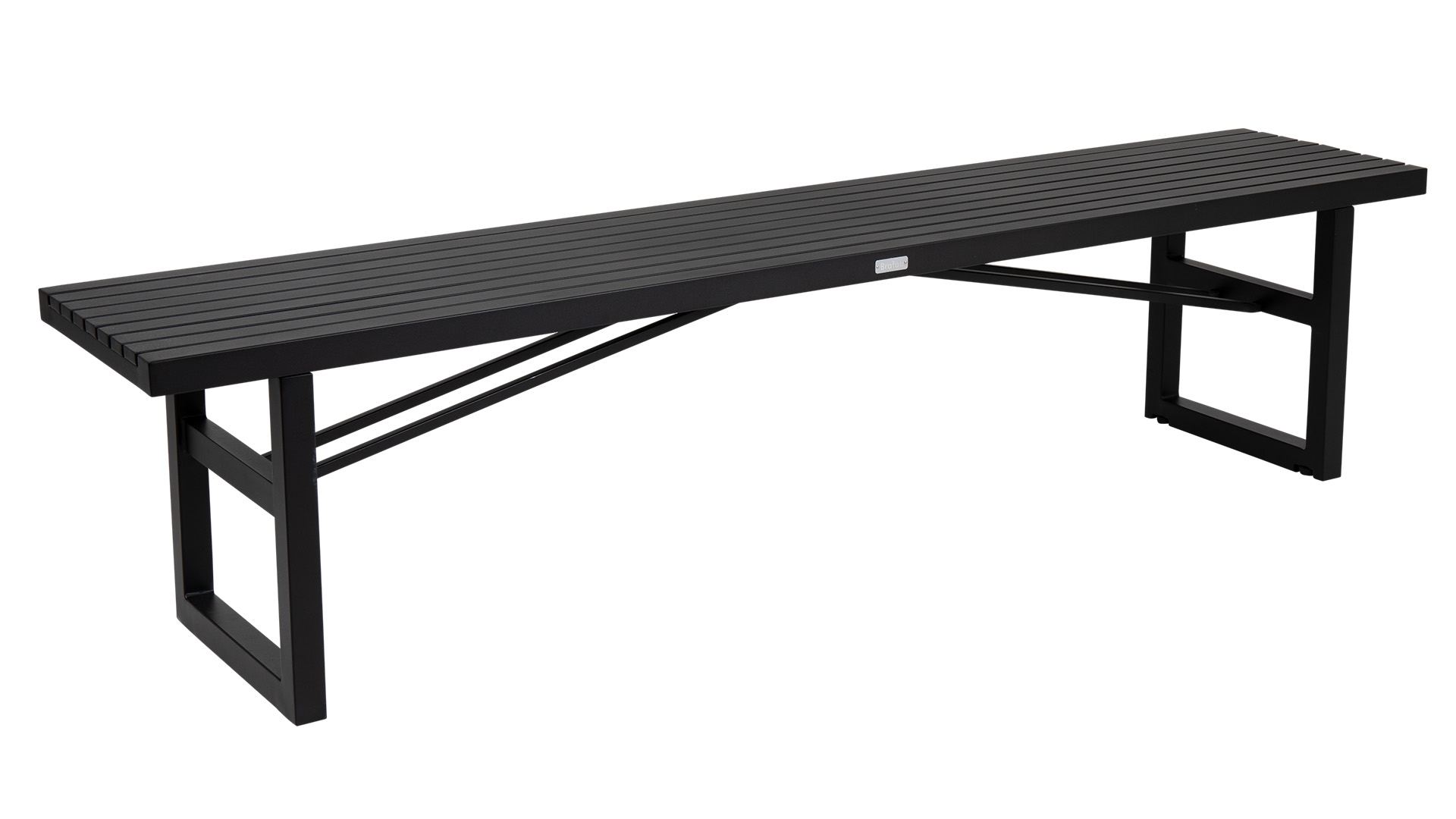 Vevi bänk svart 200cm