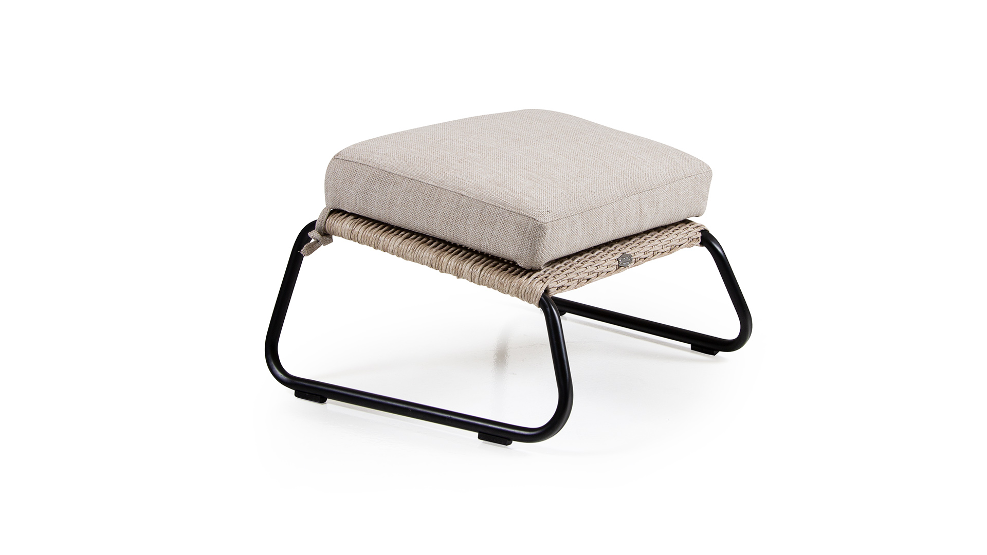 Midway fotpall med dyna beige