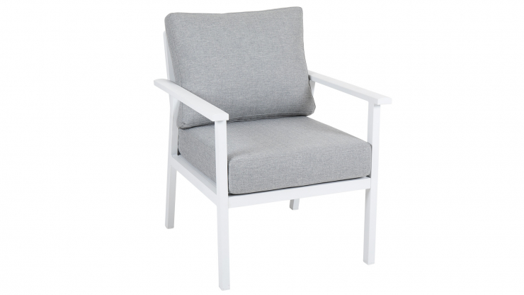 Samvaro fåtölj hög vit