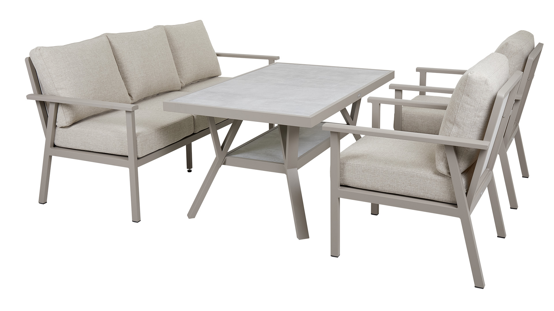 Samvaro fåtölj hög khaki