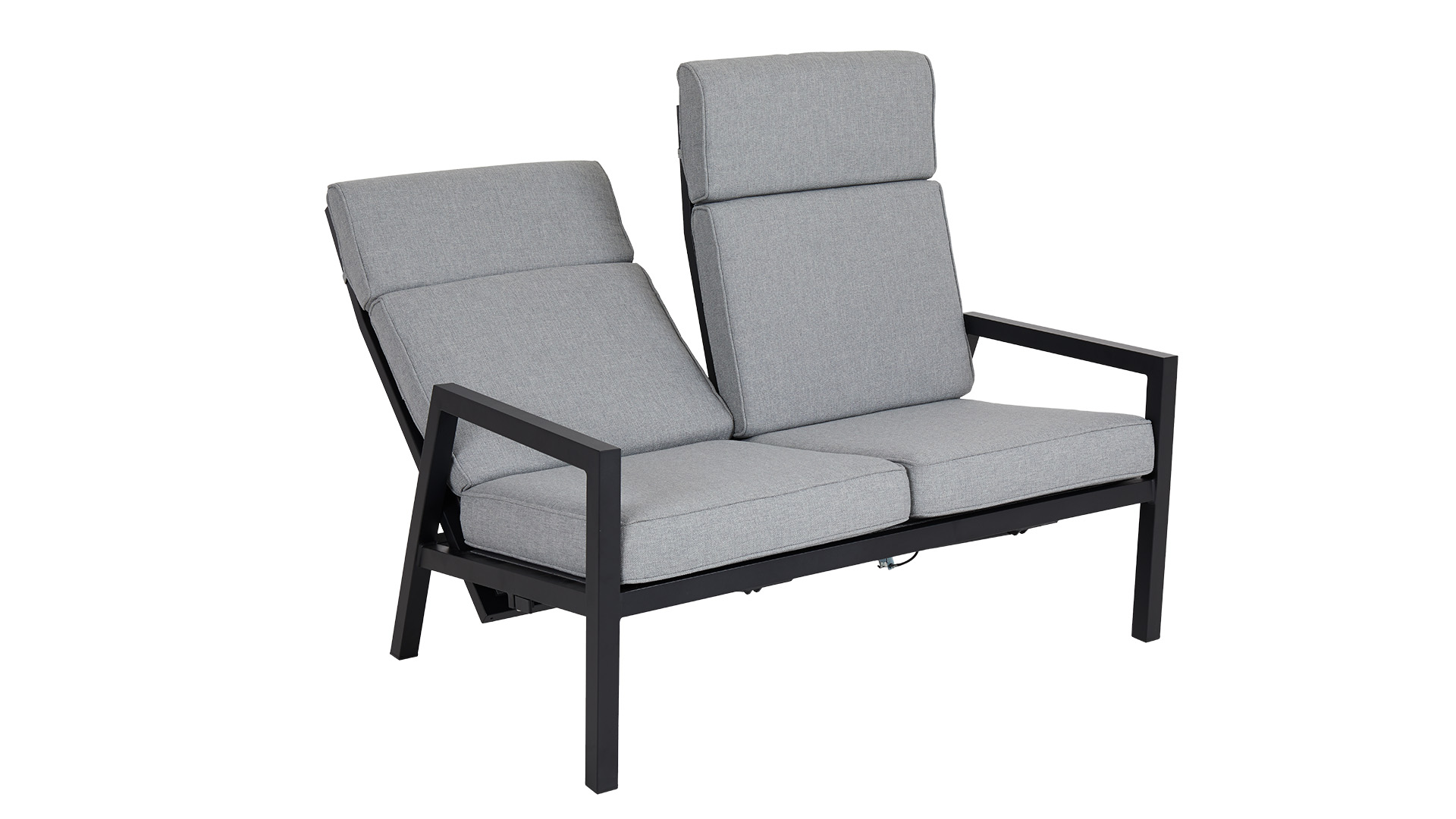 Belfort 2-sits soffa hög rygg svart