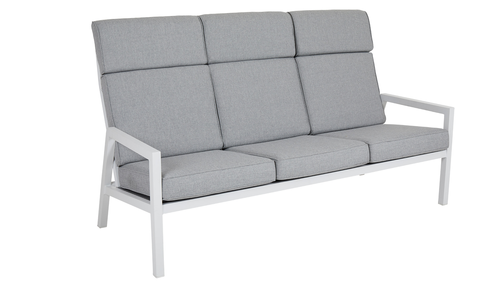 Belfort 3-sits soffa hög rygg vit