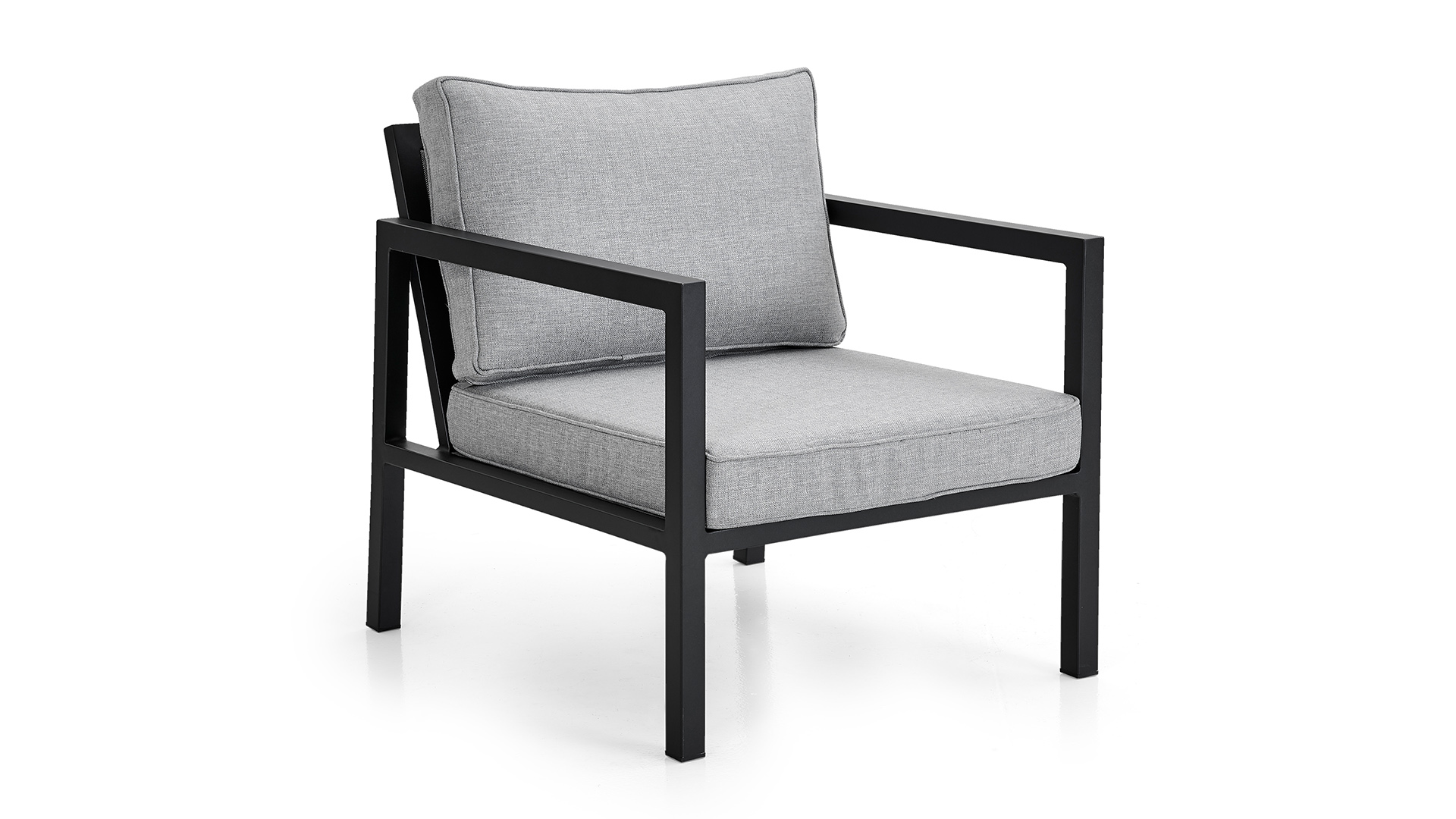 Belfort fåtölj svart/grå