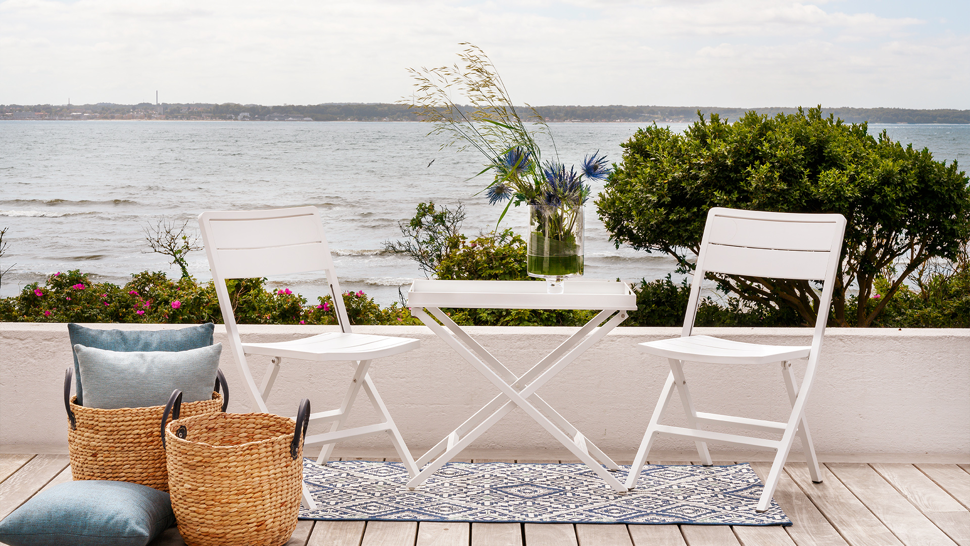 Wilkie matstol fällbar vit