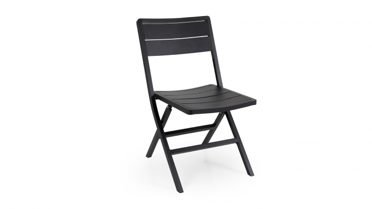 Wilkie matstol fällbar svart