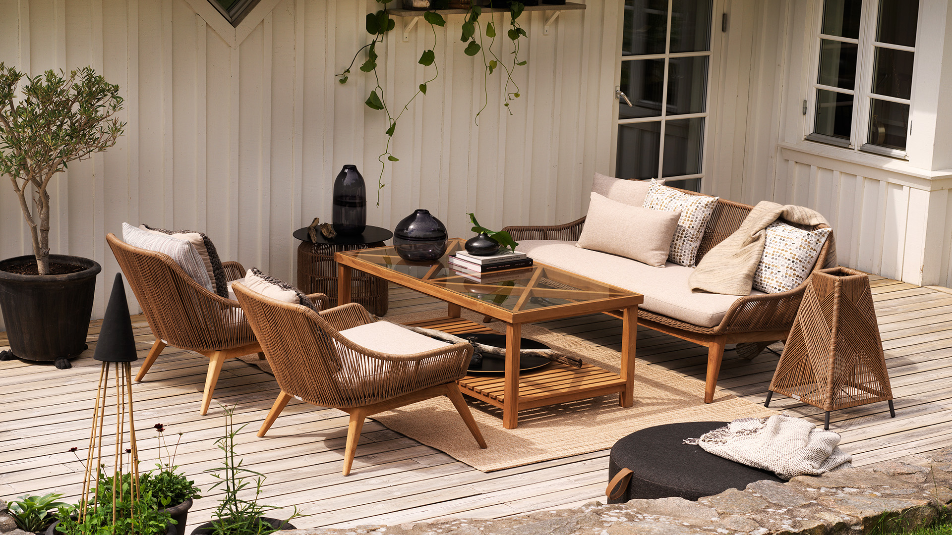 Hassel soffgrupp natur 2+1 inkl. dynor