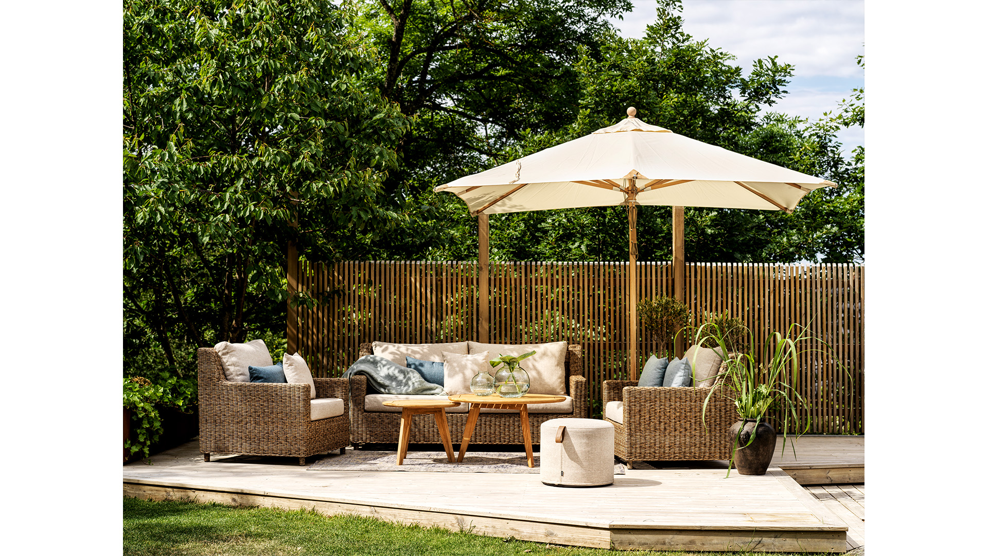 Sandkorn soffgrupp natur 2+1