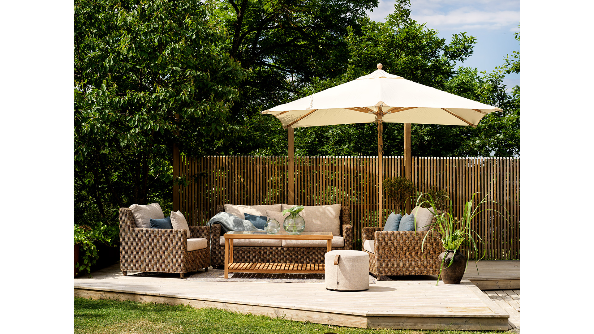 Sandkorn soffgrupp natur 2+1