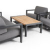 Amesdale soffgrupp antracit/teak