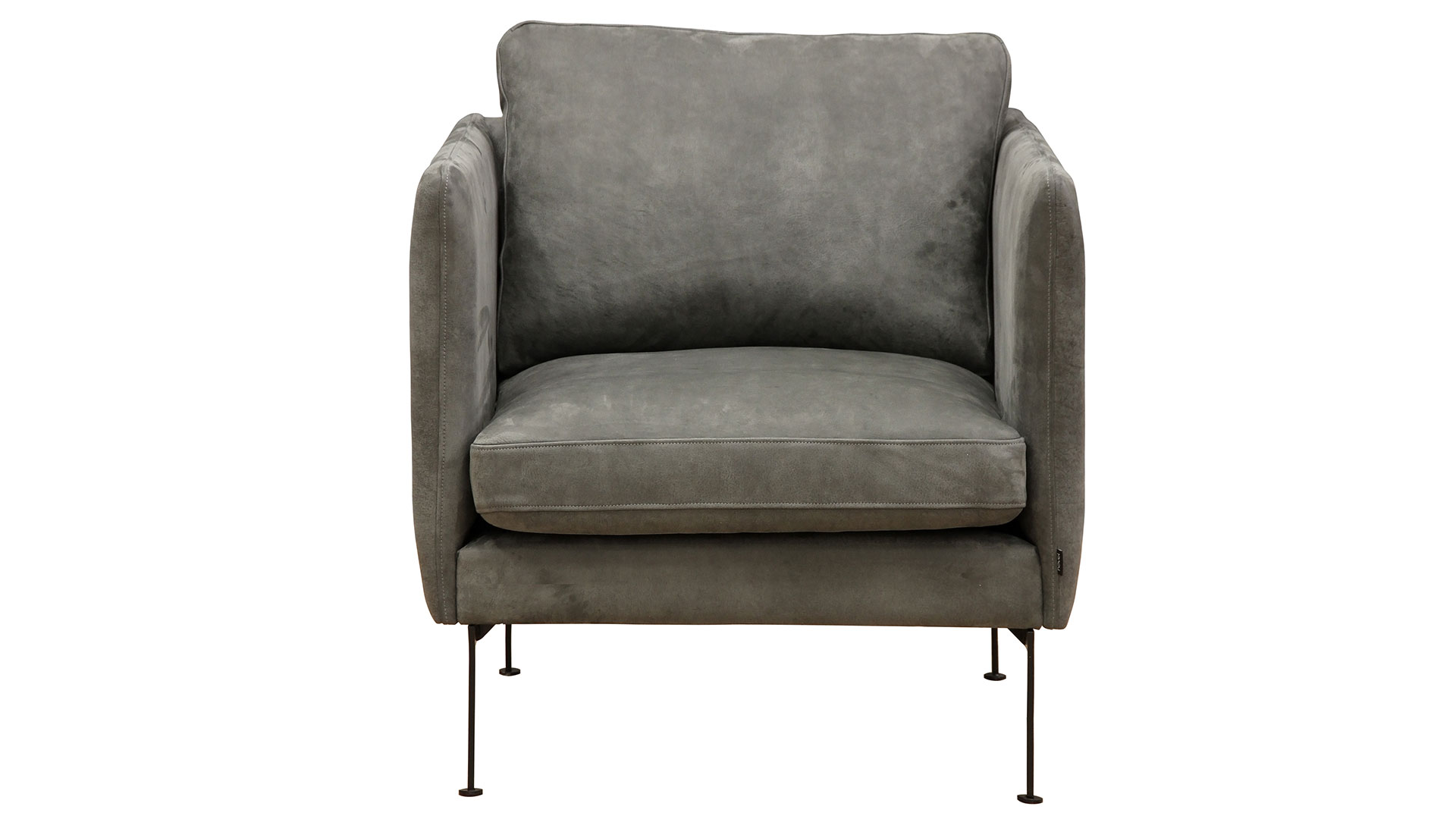 Josie fåtölj Kenia antracit/svarta ben No2