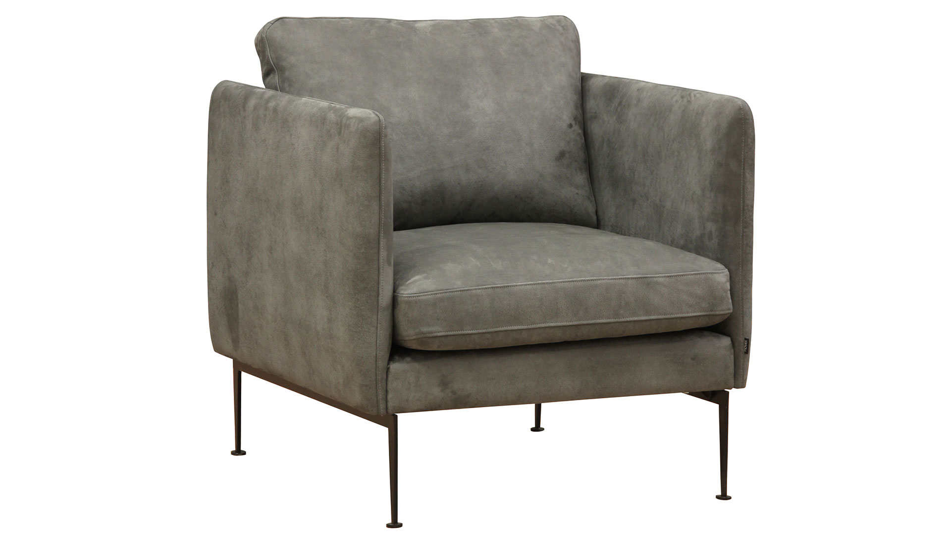 Josie fåtölj Kenia antracit/svarta ben No2