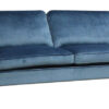 Oxford soffa rak 3-sits 2/2 Meda bluesteel/oljad ek/brass