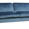 Oxford soffa rak 3-sits 2/2 Meda bluesteel/oljad ek/brass