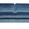 Oxford soffa rak 3-sits 2/2 Meda bluesteel/oljad ek/brass