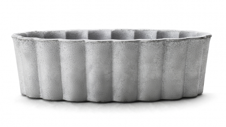 Pallisad växtkärl natur - rå aluminium