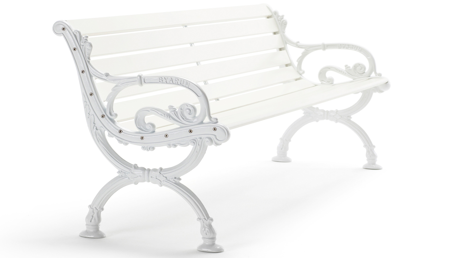 Byarum soffa 4-sits vit/vitlackerad furu