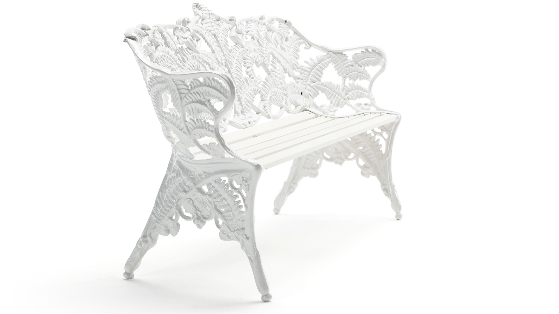 Classic ormbunkssoffa vit/vitlackerad furu