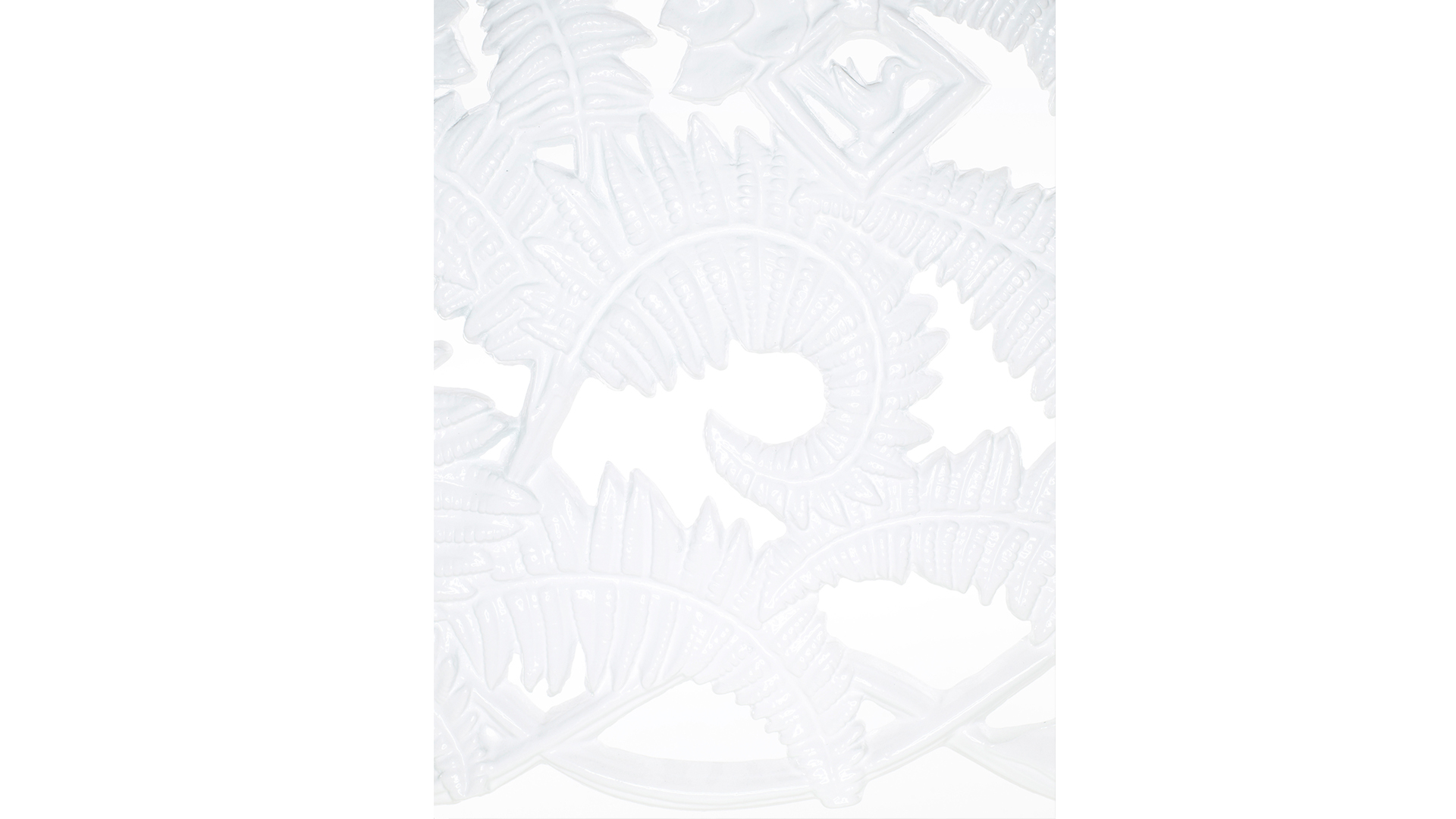 Classic ormbunkssoffa vit/vitlackerad furu