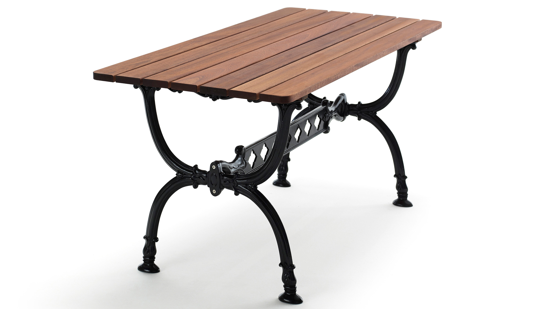 Byarum matbord svart/oljad mahogny