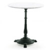 Classic cafébord svart/vit marmor 65cm