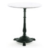 Classic cafébord svart/vit marmor 65cm