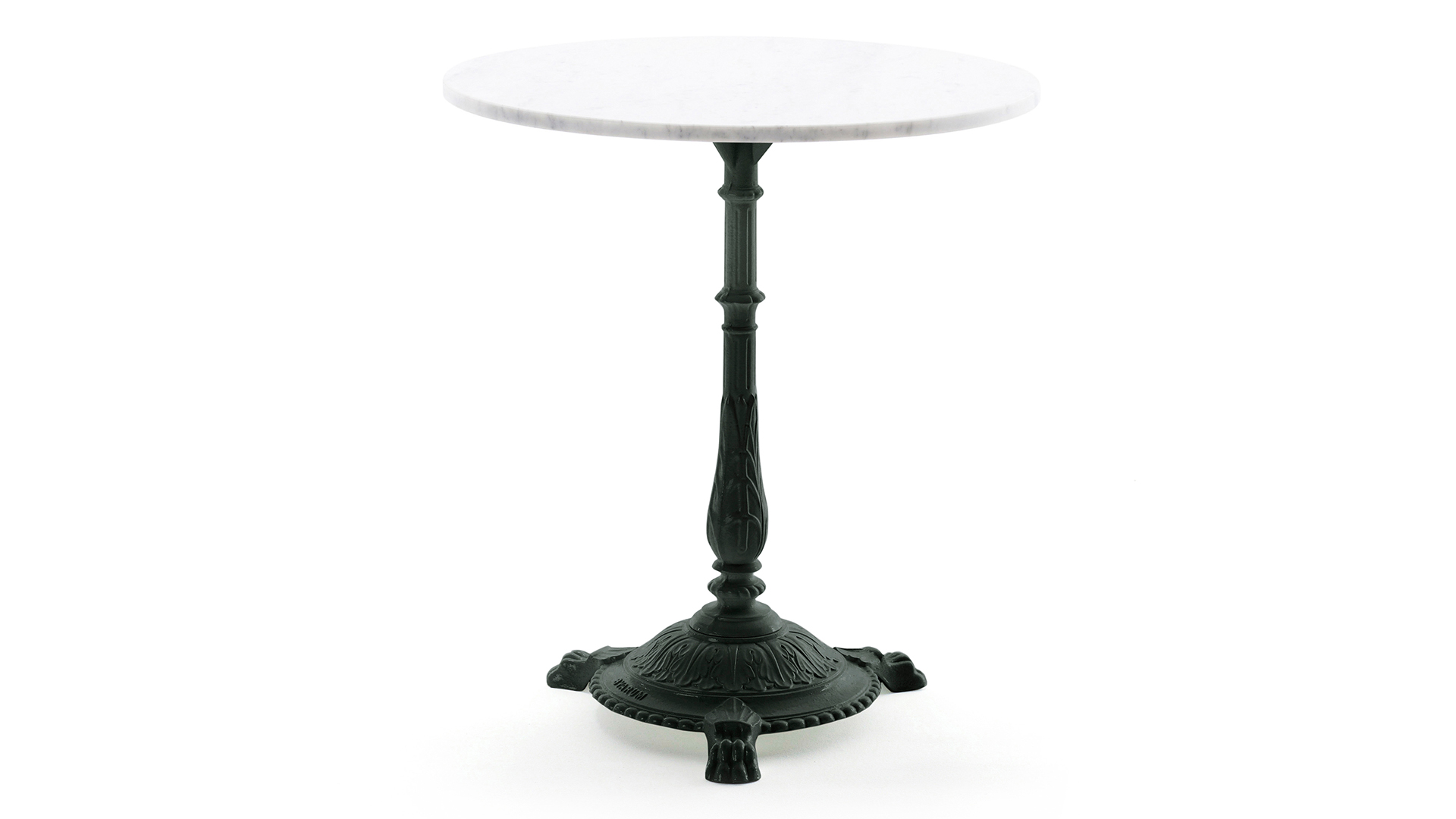 Classic cafébord svart/vit marmor 65cm